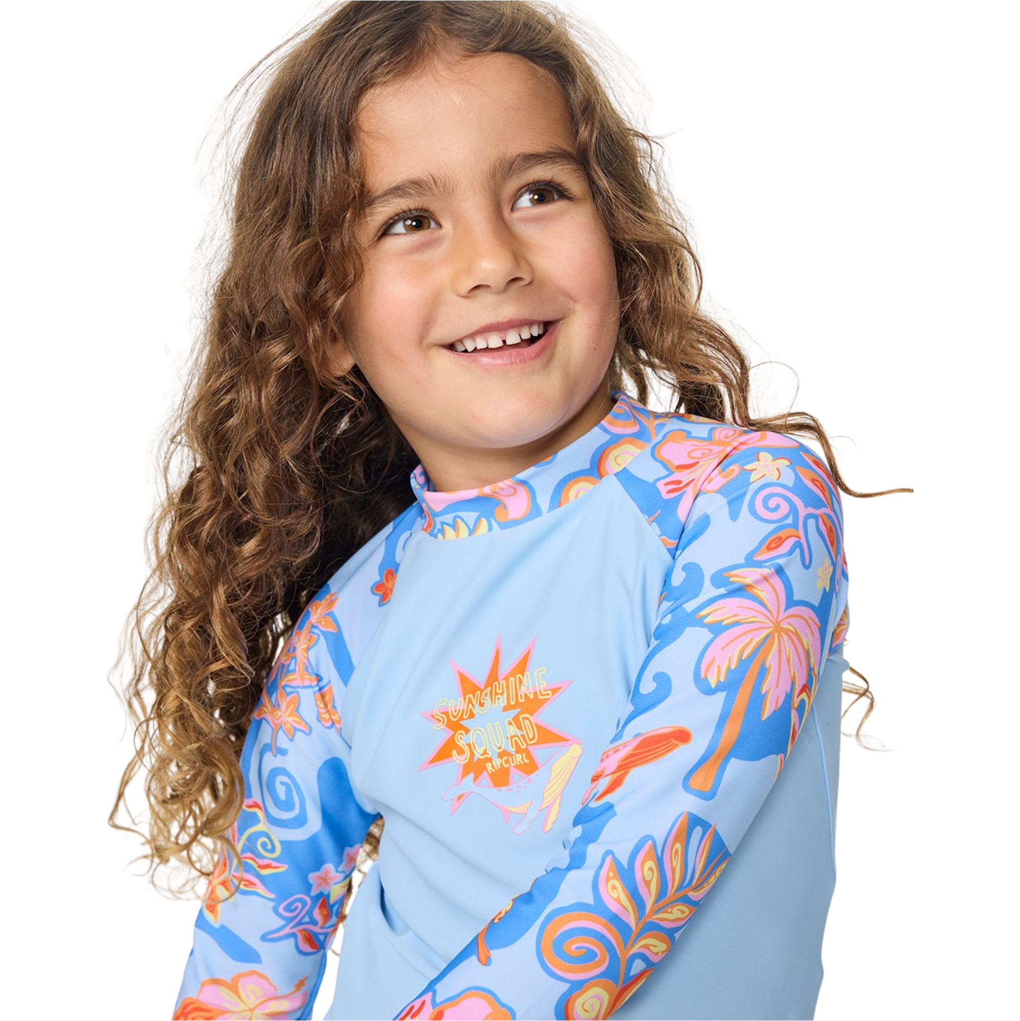2026 Rip Curl Junior Surf Magic Rashie-sæt 13WJRV - Sky Blue